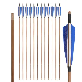 🎯Archery Handmade Traditional Bamboo Arrow for Longbow Bow Shooting Hunting