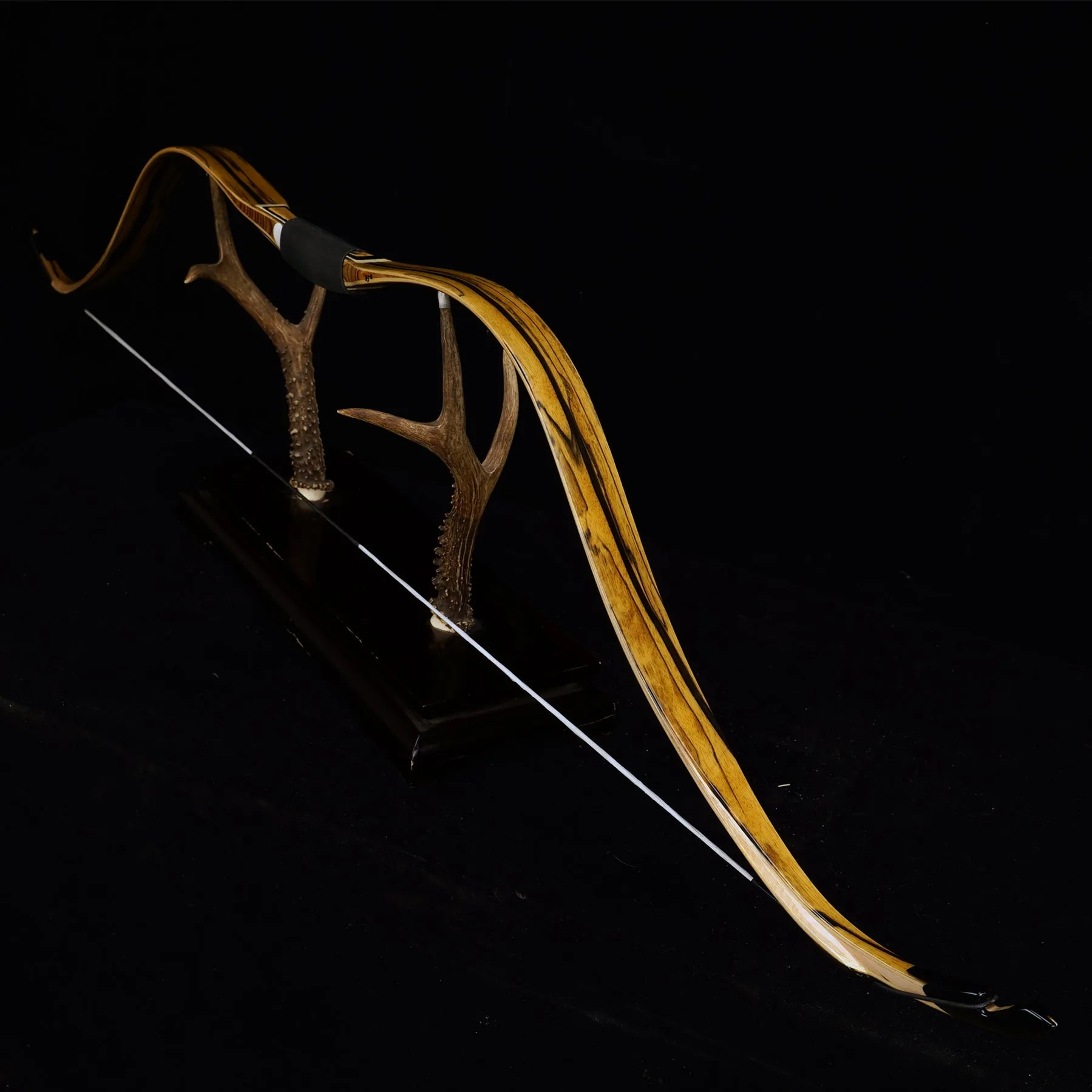 Chinese Ming Dynasty Bow-SiCai Bow ( Black and White Ebony）