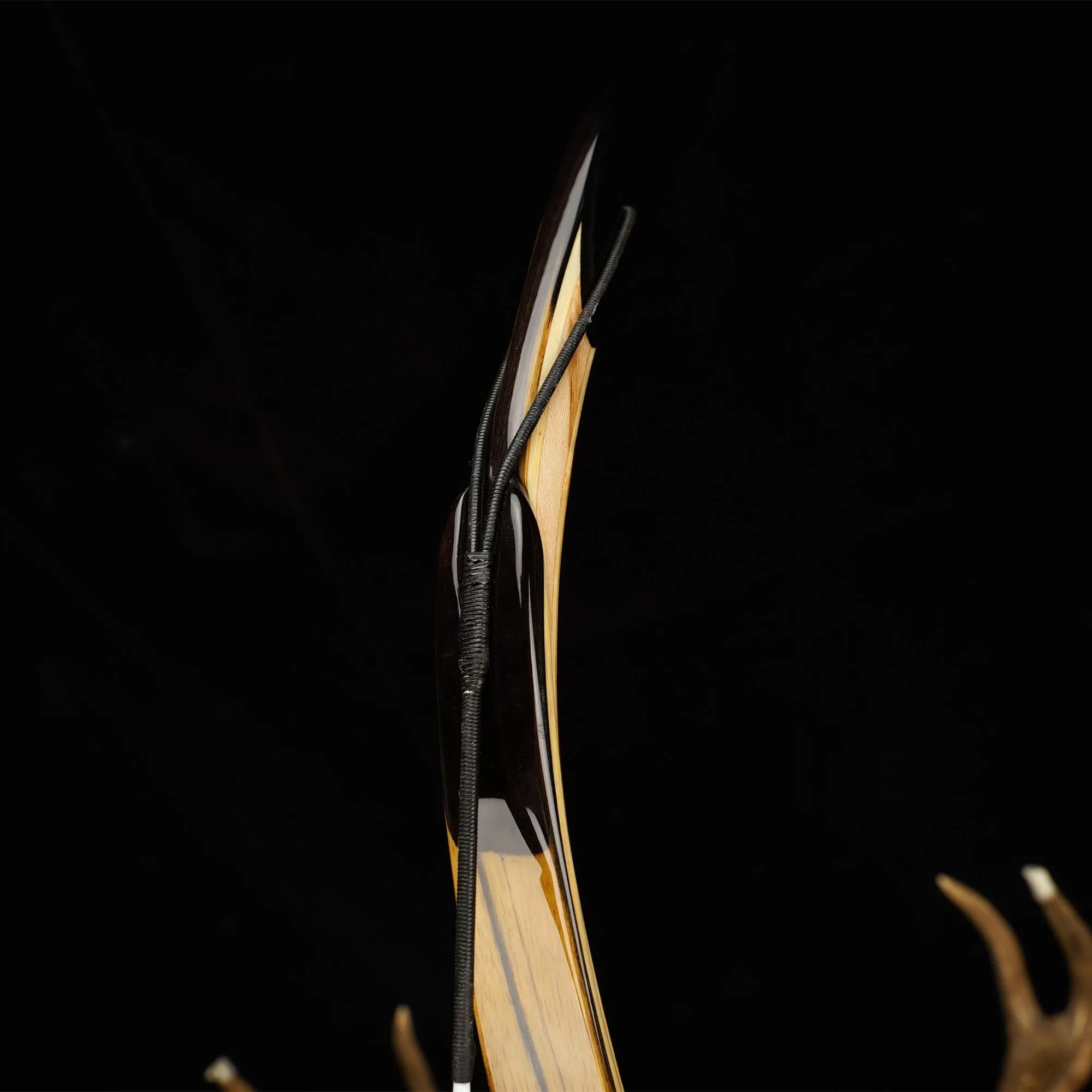 Chinese Ming Dynasty Bow-SiCai Bow ( Black and White Ebony）