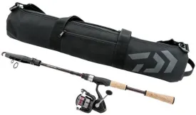 Daiwa 7' 2" Crossfire Compact Travel Spinning Reel / Rod Combo.
