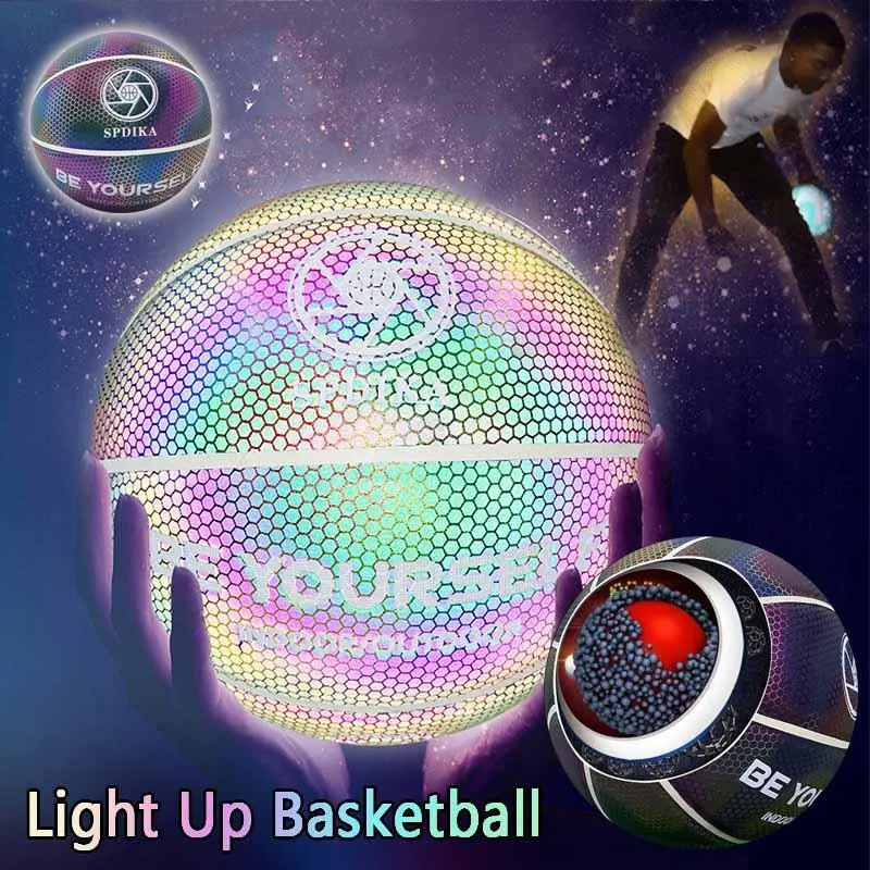 Glowing Reflective Basketball Light Up Basketball
