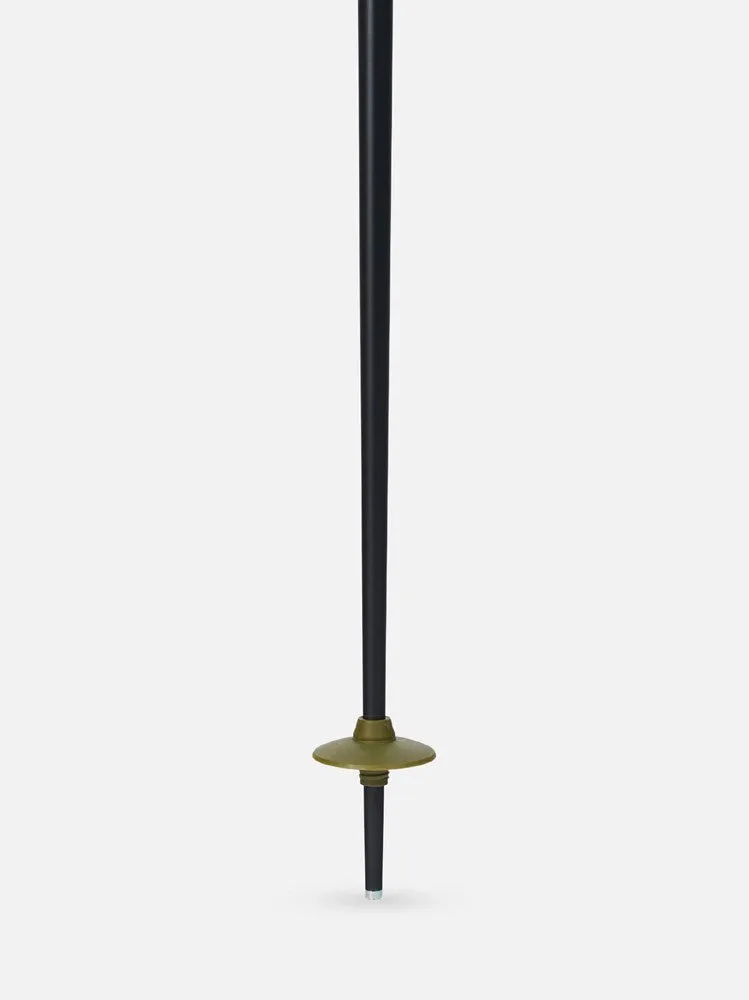 Line Grip Stick Ski Poles - Black/Orange