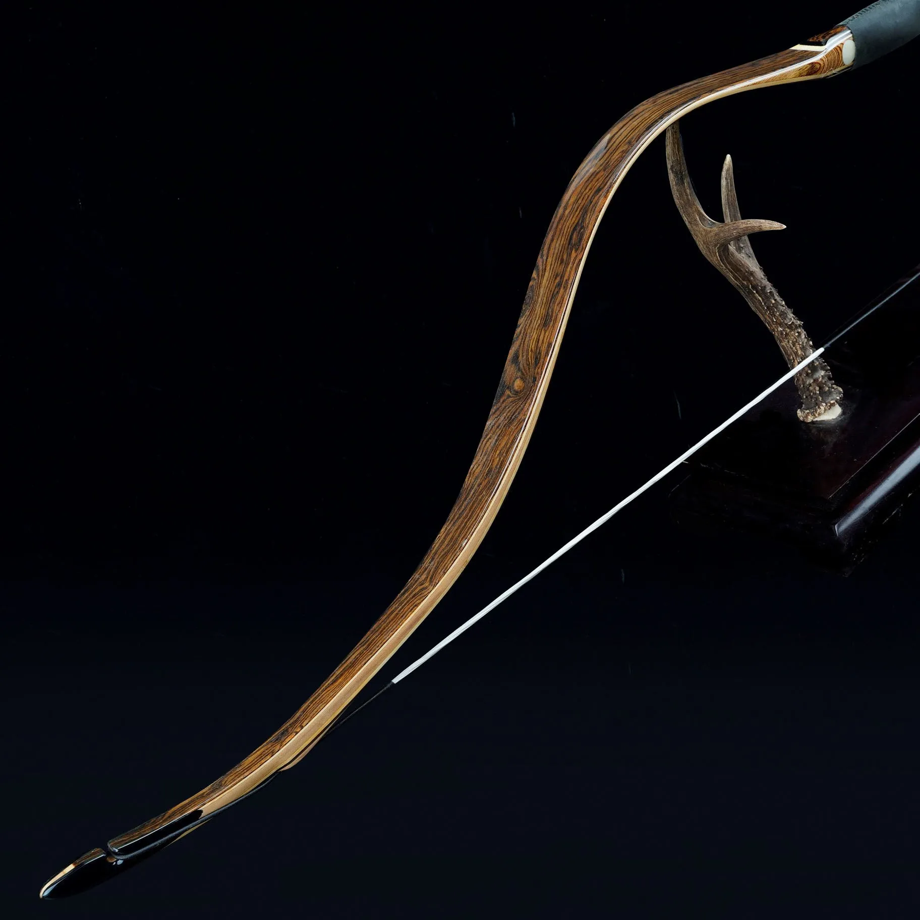 Mongolian Bow, Yuan Dynasty Bow-Mongolia Yuan bow “ Jebe ” ( Golden Sandalwood）