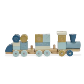 Moover Toys Essentials Block Train – Blue