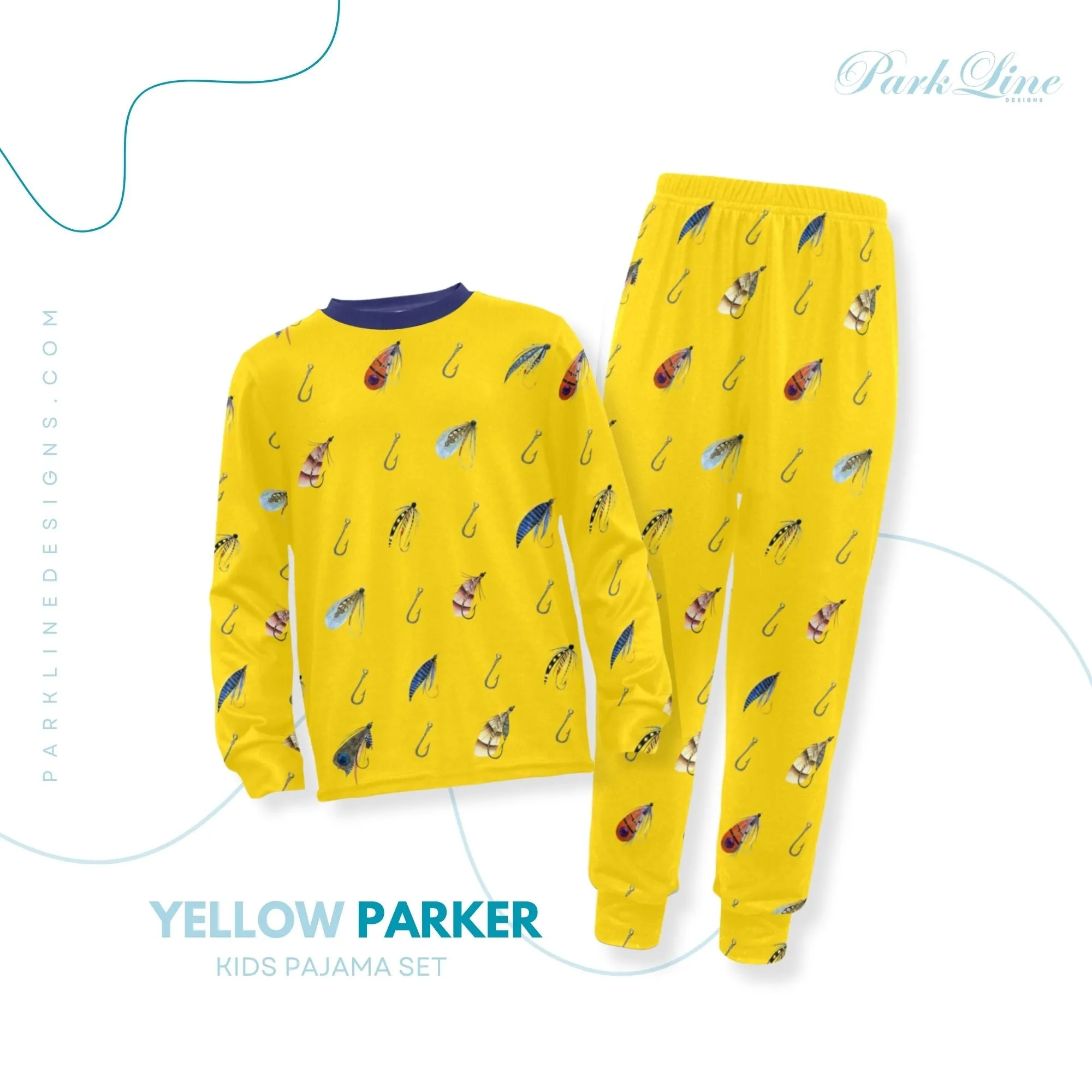 Sports Fan Boys' Pajama Set | Crew Neck Long Pajama Set with Sports Ball Pattern | Soft Long Sleeve Sleepwear for Lounging and Relaxing