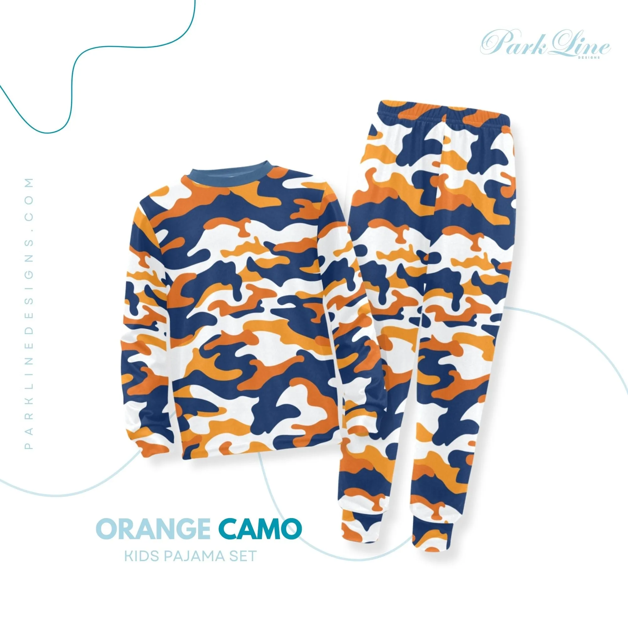 Sports Fan Boys' Pajama Set | Crew Neck Long Pajama Set with Sports Ball Pattern | Soft Long Sleeve Sleepwear for Lounging and Relaxing
