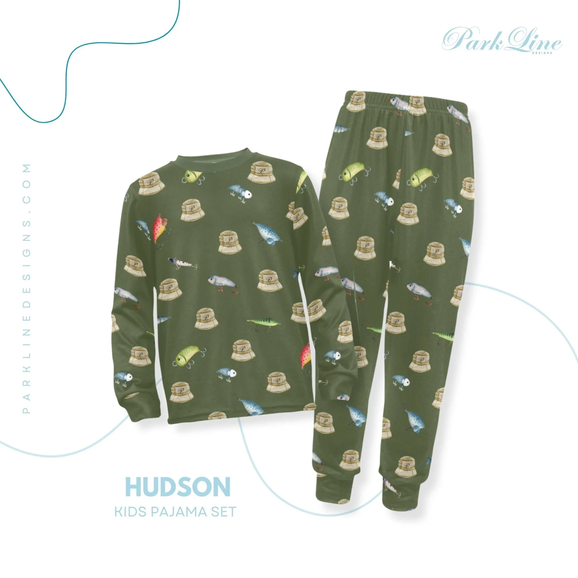 Sports Fan Boys' Pajama Set | Crew Neck Long Pajama Set with Sports Ball Pattern | Soft Long Sleeve Sleepwear for Lounging and Relaxing