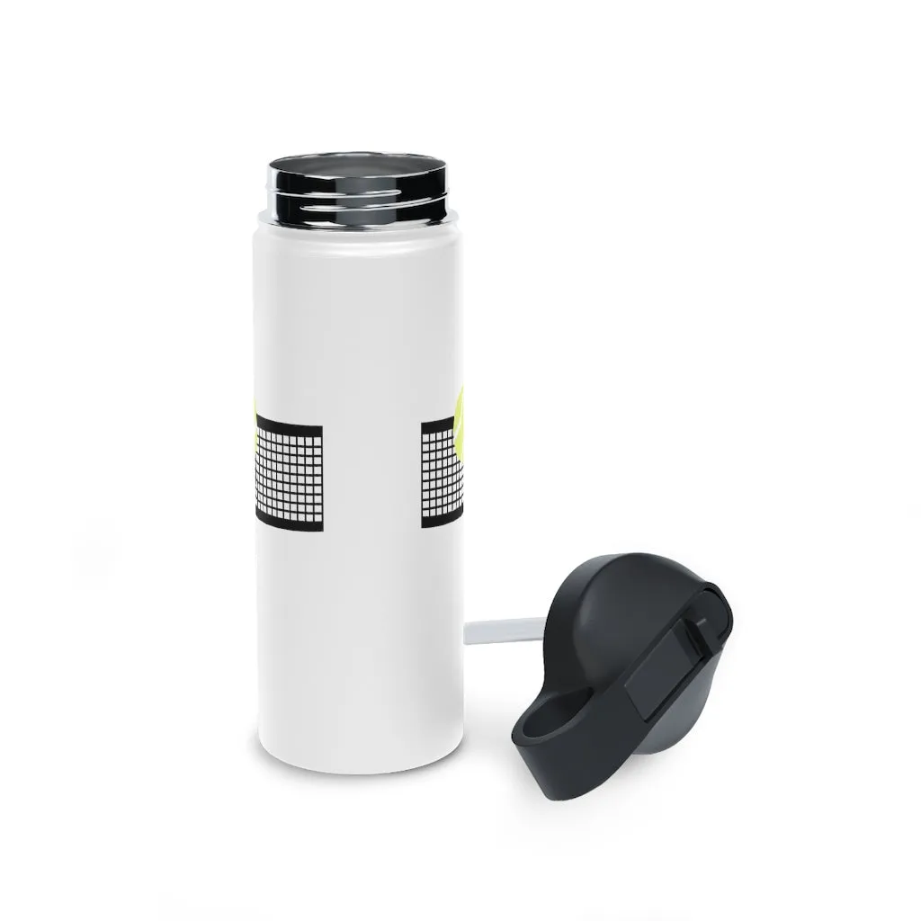 Water Bottle, 3 sizes, Stainless Steel with Sip Straw- Ball Coming!