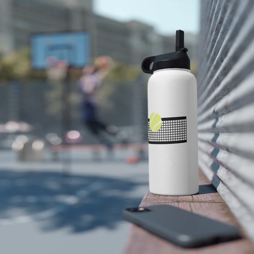 Water Bottle, 3 sizes, Stainless Steel with Sip Straw- Ball Coming!
